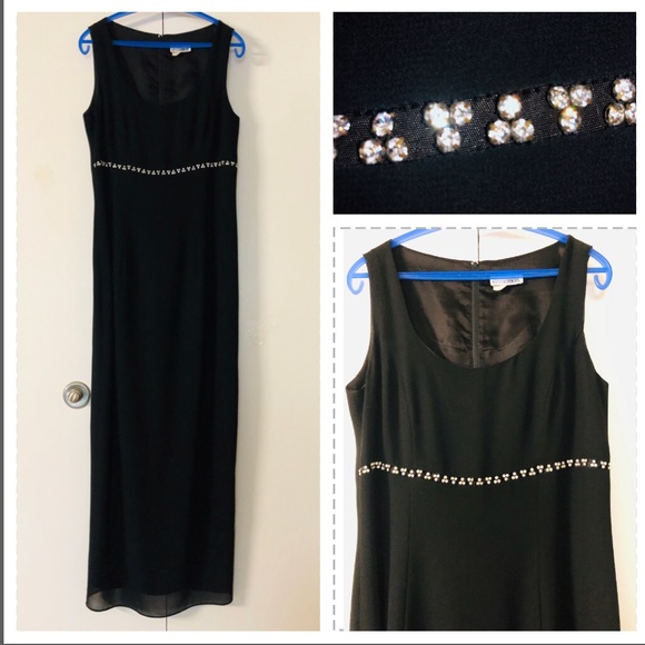 After Dark evening gown formal dress size 8 Sequins Rhinestones decor - Picture 1 of 12